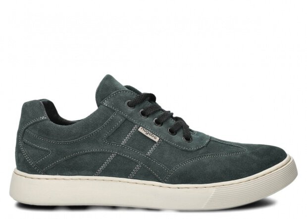 Pánské polobotky NAGABA 427 grafitová velur kožené