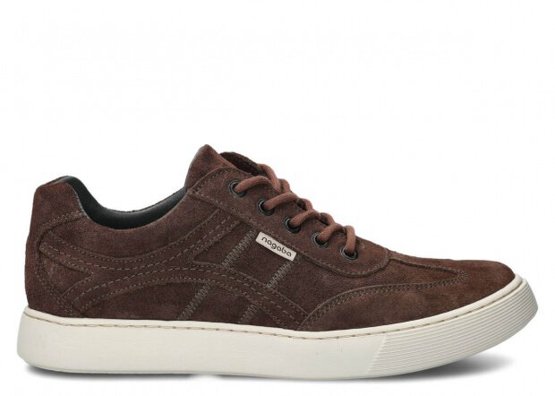 Pánské polobotky NAGABA 427 hnědá velur kožené