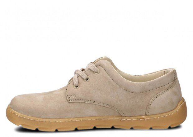 Polobotky NAGABA 630 béžová samuel kožené