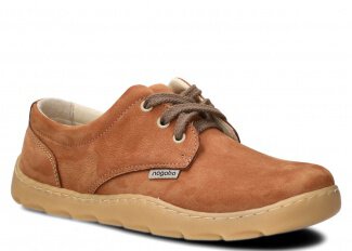 Polobotky NAGABA 630 hnědá samuel kožené