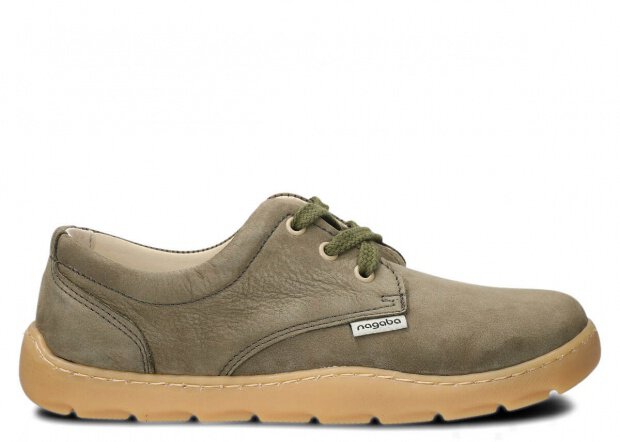 Polobotky NAGABA 630 khaki samuel kožené