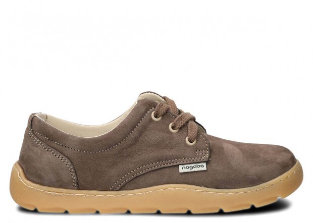 Polobotky NAGABA 630 olivová samuel kožené