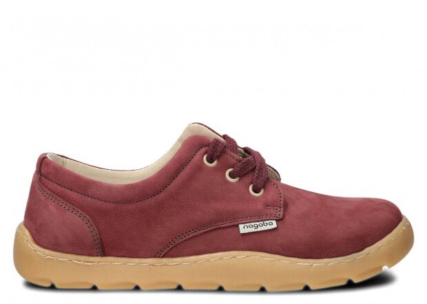 Polobotky NAGABA 630 bordó samuel kožené