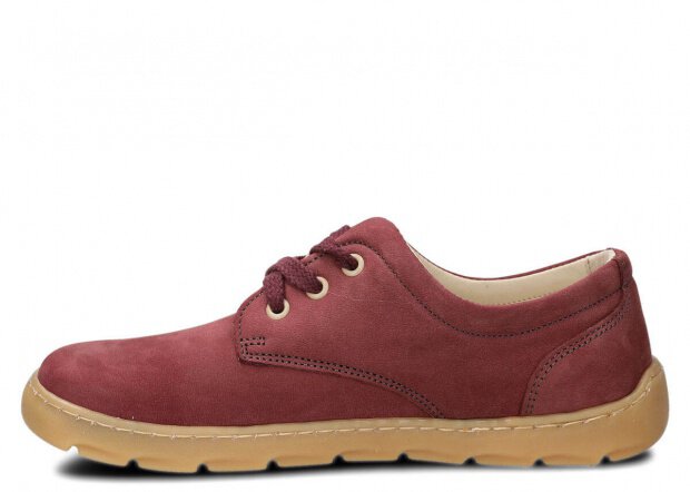 Polobotky NAGABA 630 bordó samuel kožené