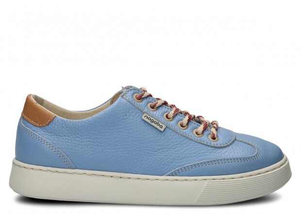 Polobotky NAGABA 612 jasně modrá rustic kožené