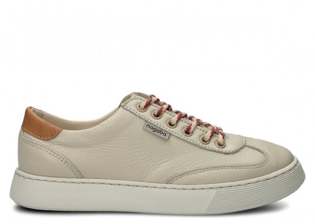 Polobotky NAGABA 612 béžová rustic kožené