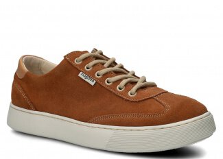 Polobotky NAGABA 612 hnědá velur kožené