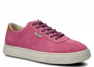 Polobotky NAGABA 612 růžová velur kožené