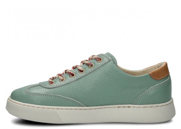 Polobotky NAGABA 612 mátová rustic kožené