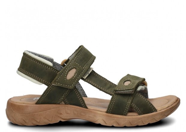 Dámské sandály NAGABA 168 shnilá zelená crazy kožené