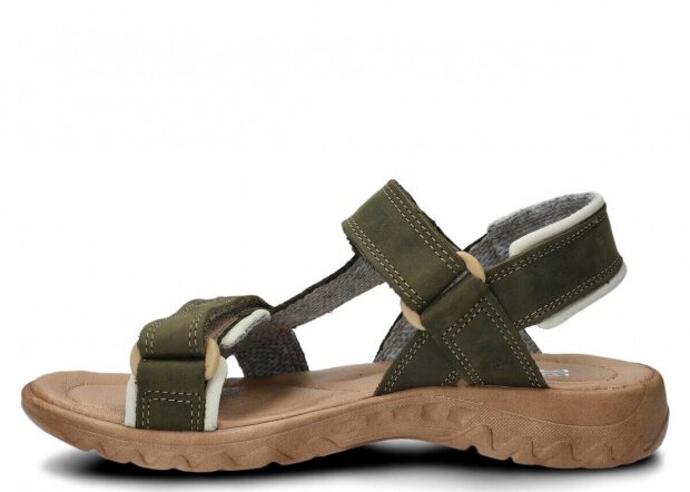 Dámské sandály NAGABA 168 shnilá zelená crazy kožené