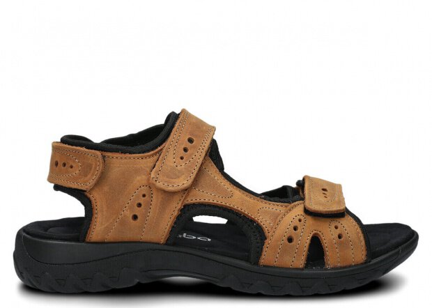 Dámské sandály NAGABA 264 hnědá crazy kožené