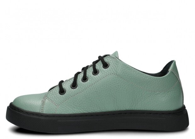 Polobotky NAGABA 607 mátová rustic kožené