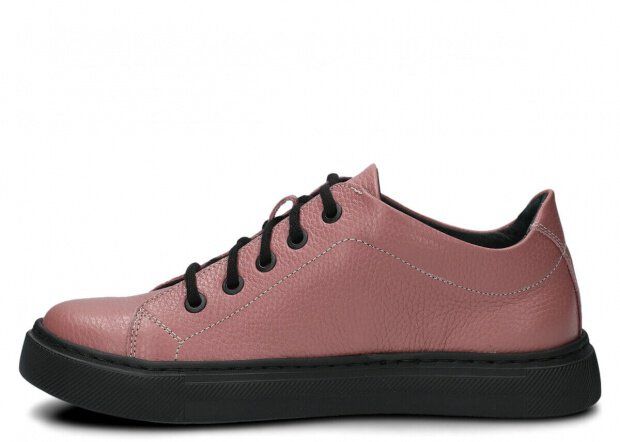 Polobotky NAGABA 607 světle růžová rustic kožené