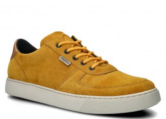 Pánské polobotky NAGABA 439 žlutá velur kožené