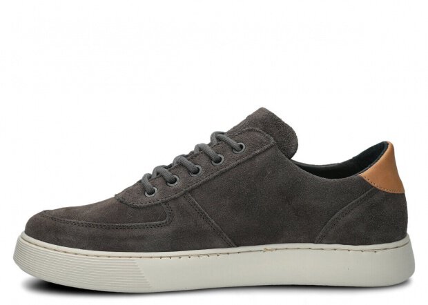 Pánské polobotky NAGABA 439 grafitová velur kožené