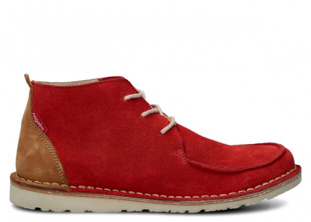 STŘEVÍCE PRO MLÁDEŽ MODEL 086 ČERVENÁ VELUR - VELIKOST 39