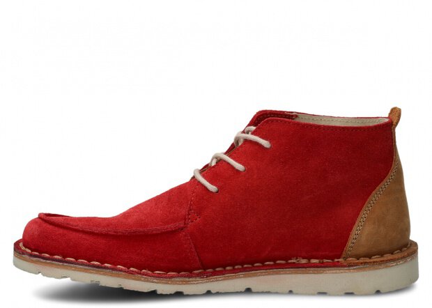 STŘEVÍCE PRO MLÁDEŽ MODEL 086 ČERVENÁ VELUR - VELIKOST 39