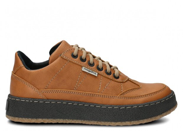 POLOBOTKY NAGABA 6061 RUDÁ MRAK KOŽENÉ - 37