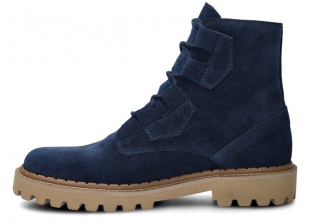 PÁNSKÉ KOTNÍKOVÉ BOTY NAGABA 4882 TMAVĚ MODRÁ VELUR - VELIKOST 42