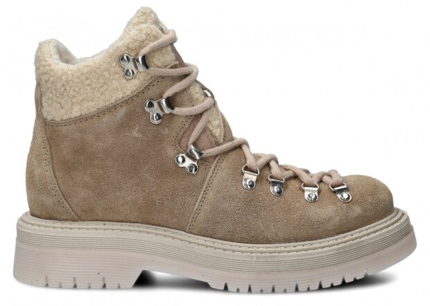 STŘEVÍCE DÁMSKÉ MODEL 2810 BÉŽOVÁ VELUR WAX - VELIKOST 38