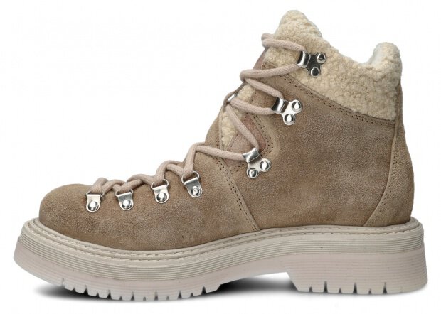 STŘEVÍCE DÁMSKÉ MODEL 2810 BÉŽOVÁ VELUR WAX - VELIKOST 38