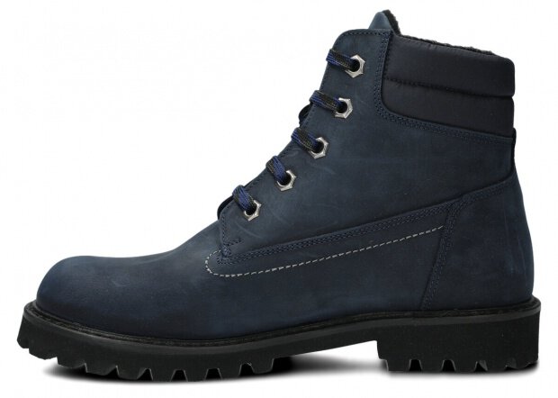 KOTNÍKOVE TRAPERKY NAGABA 4721 TMAVĚ MODRÁ CRAZY + FLEECE - VELIKOST 41