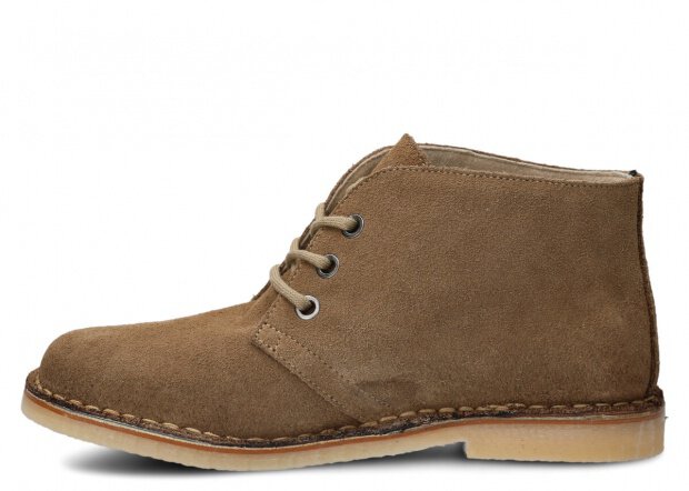 STŘEVÍCE PRO MLÁDEŽ MODEL 082 BÉŽOVÁ VELUR - VELIKOST 41