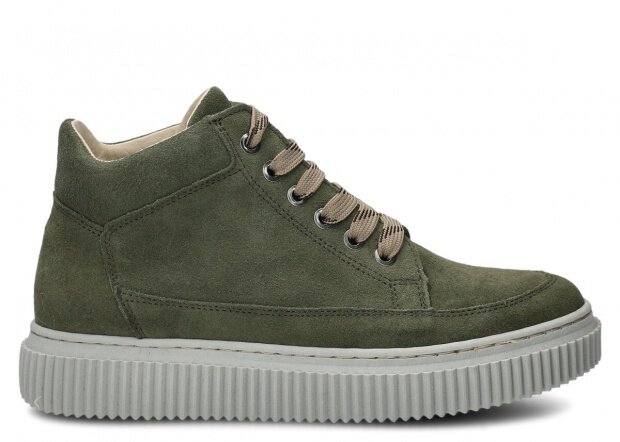 PÁNSKÉ KOTNÍKOVÉ BOTY NAGABA 6101 KHAKI VELUR - VELIKOST 38