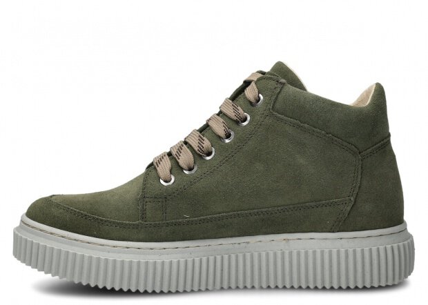 PÁNSKÉ KOTNÍKOVÉ BOTY NAGABA 6101 KHAKI VELUR - VELIKOST 38