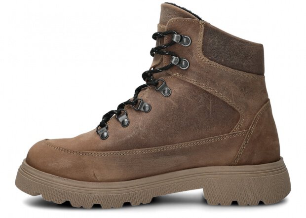 STŘEVÍCE PRO MLÁDEŽ NAGABA 287 BÉŽOVÁ BARKA + FLEECE - 40