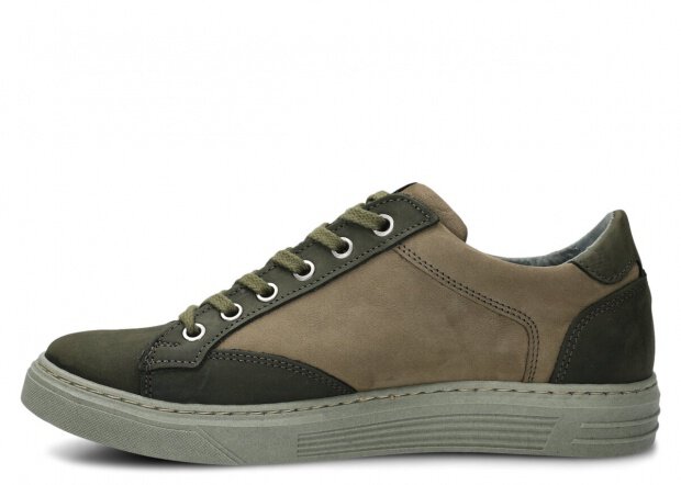 Pánské polobotky NAGABA 4341 khaki crazy kožené