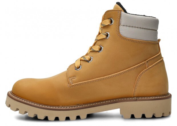 STŘEVÍCE PRO MLÁDEŽ NAGABA 6221 ŽLUTÁ NUBUK VEGAN + FLEECE - 39