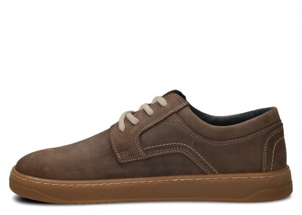 Pánské široké polobotky NAGABA 476 olivová crazy kožené