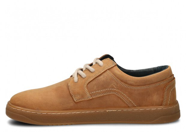 Pánské široké polobotky NAGABA 476 hnědá crazy kožené