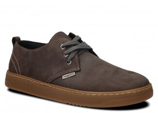 Pánské široké polobotky NAGABA 477 grafitová crazy kožené