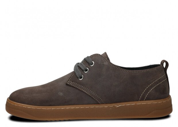 Pánské široké polobotky NAGABA 477 grafitová crazy kožené