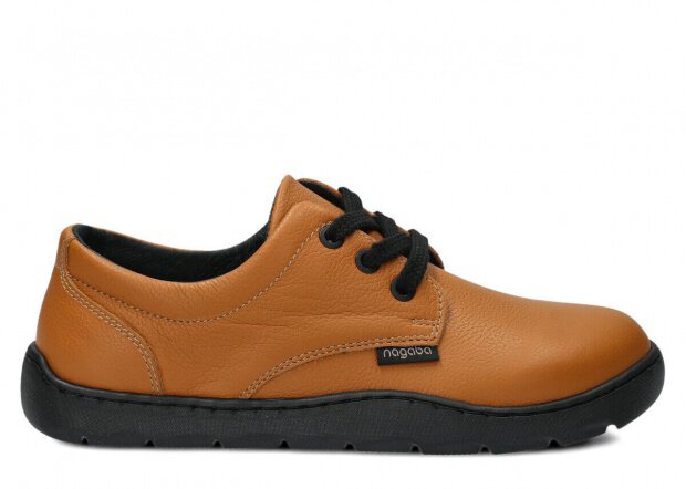 Dámské široké polobotky NAGABA 630 rudá mrak kožené