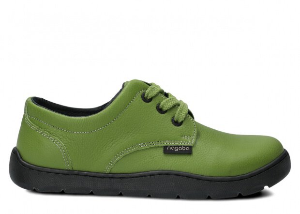 Dámské široké polobotky NAGABA 630 pistácie mrak kožené