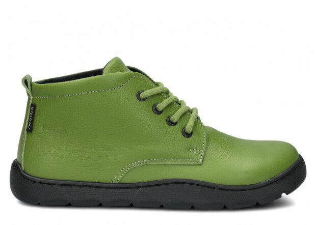 Dámské široké kotníkové boty NAGABA 631 pistácie mrak kožené