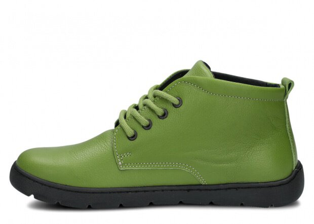 Dámské široké kotníkové boty NAGABA 631 pistácie mrak kožené