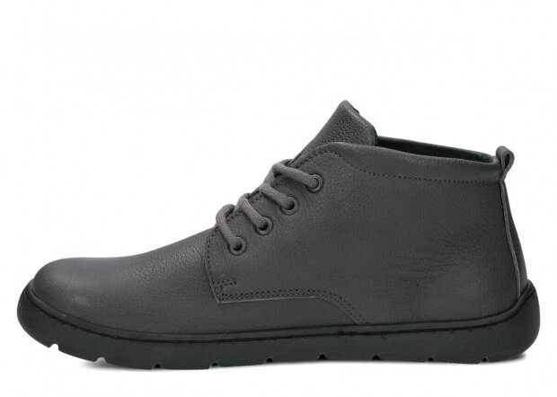 Dámské široké kotníkové boty NAGABA 631 grafitová mrak kožené