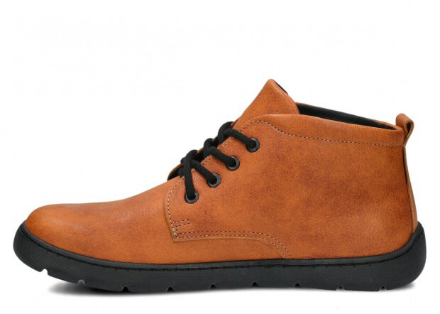 Dámské široké kotníkové boty NAGABA 631 rudá mrak kožené