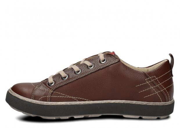 Polobotky NAGABA 243 hnědá rustic kožené