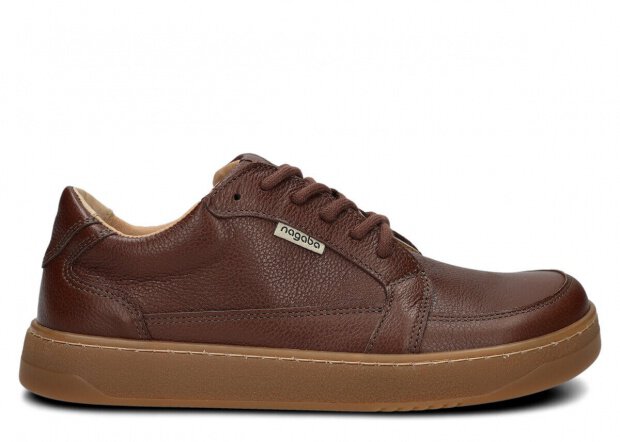 Dámské široké polobotky NAGABA 625 hnědá rustic kožené