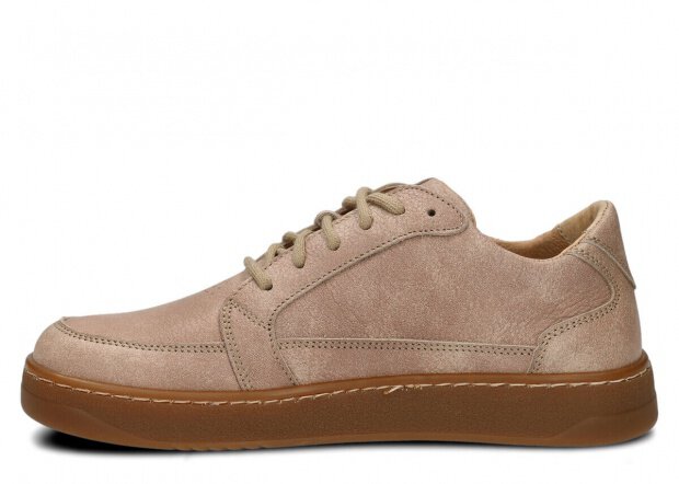 Dámské široké polobotky NAGABA 625 béžová mrak kožené