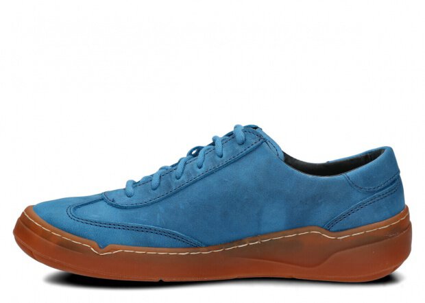 Pánské polobotky NAGABA 467 kobalt crazy kožené