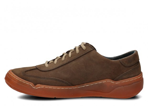 Pánské polobotky NAGABA 467 olivová crazy kožené