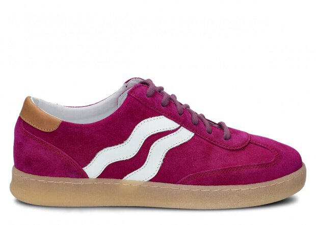 Dámské polobotky NAGABA 129 fialová velur kožené