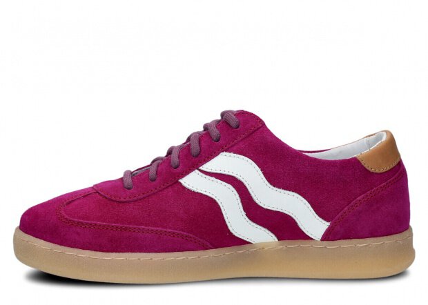 Dámské polobotky NAGABA 129 fialová velur kožené